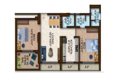 1 BHK Layout